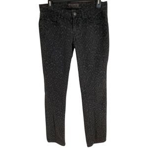 Lucky Brand Black & Grey Leopard Print Jeans